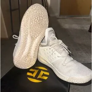 Adidas James Harden Vol 2 Light Grey/White Mens 9.5 - Excellent condition Adidas James Harden Vol 2 Mens Basketball Shoes AH2122 Gray  main image 3